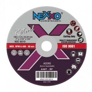 Disco de Corte Acero Fino Nexxo 7″ (180mm)